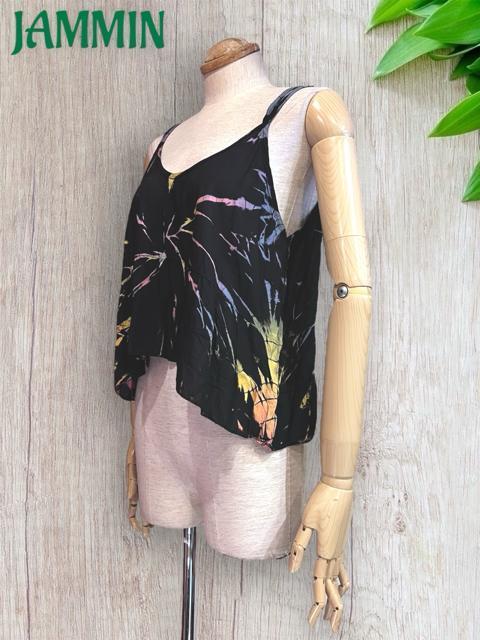 タイダイキャミソール タイダイ ショート丈 アジアン エスニック ビーチ フェス < 女性ファッション タイダイキャミソール タイダイ ショート丈 アジアン エスニック ビーチ フェス < 女性ファッションの