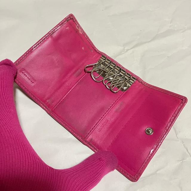 【COACH / コーチ】 シグネチャー / 6連キーケース / ピンク < ブランド 【COACH / コーチ】 シグネチャー / 6連キーケース / ピンク < ブランドの