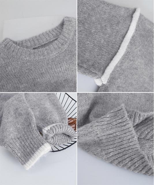 送料無料 新品 ゆったりニットトップスラウンドネック冬服 < 女性ファッション  送料無料 新品 ゆったりニットトップスラウンドネック冬服 < 女性ファッションの