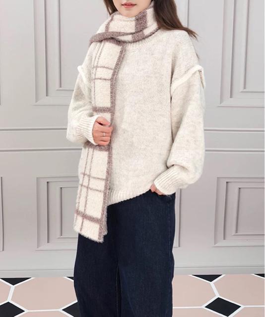 送料無料 新品 ゆったりニットトップスラウンドネック冬服 < 女性ファッション  送料無料 新品 ゆったりニットトップスラウンドネック冬服 < 女性ファッションの