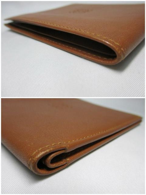 美品 LOEWE ロエベ 二つ折り札入れ財布 レザー ブラウン(キャメル) 中古本物 < ブランド 美品 LOEWE ロエベ 二つ折り札入れ財布 レザー ブラウン(キャメル) 中古本物 < ブランドの