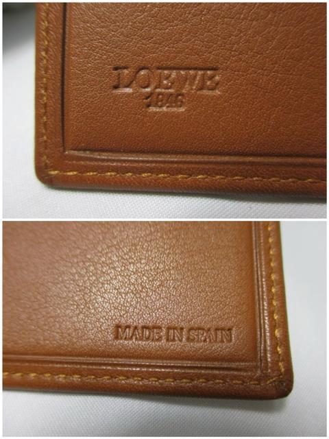 美品 LOEWE ロエベ 二つ折り札入れ財布 レザー ブラウン(キャメル) 中古本物 < ブランド 美品 LOEWE ロエベ 二つ折り札入れ財布 レザー ブラウン(キャメル) 中古本物 < ブランドの