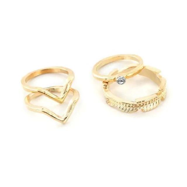 今回のみ400円★チェーン6点セット指輪 合金・リング < 女性アクセサリー/時計 今回のみ400円★チェーン6点セット指輪 合金・リング < 女性アクセサリー/時計の