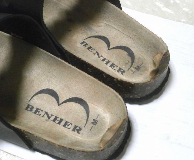 ◆benher ベンハー サンダル M 中古品 レザー < 男性ファッション  ◆benher ベンハー サンダル M 中古品 レザー < 男性ファッションの