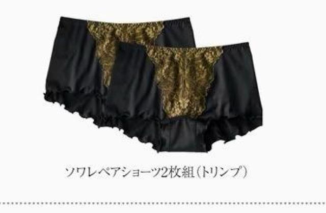 Lサイズ!2枚セット!高貴品格!ブランド品!トリンプ!ソワレタイム光沢感あるストレッチ!エレガント!ショーツ! < 女性ファッション  Lサイズ!2枚セット!高貴品格!ブランド品!トリンプ!ソワレタイム光沢感あるストレッチ!エレガント!ショーツ! < 女性ファッションの