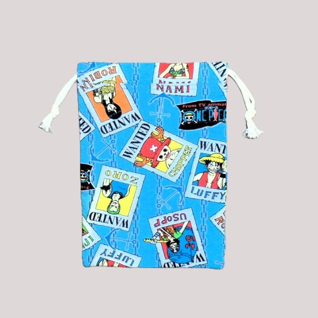 @◆ONE PIECE◆ブルー◆裏地あり巾着 < キッズ/ベビー @◆ONE PIECE◆ブルー◆裏地あり巾着 < キッズ/ベビーの