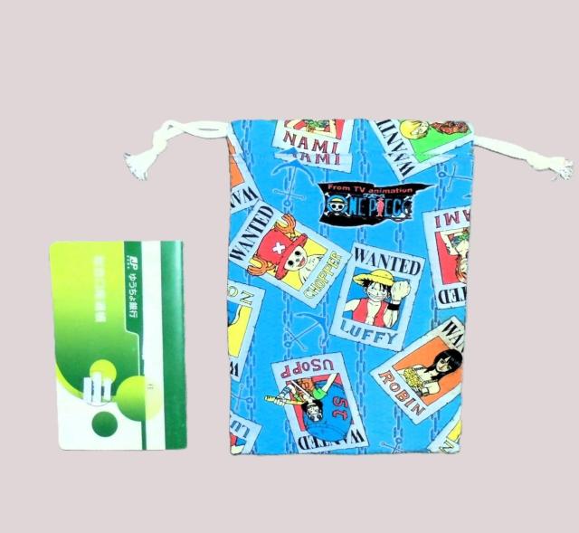 @◆ONE PIECE◆ブルー◆裏地あり巾着 < キッズ/ベビー @◆ONE PIECE◆ブルー◆裏地あり巾着 < キッズ/ベビーの