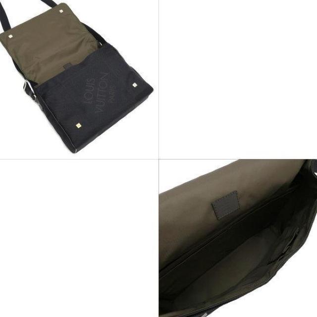 ◆ 本物 美品 ◆ LV ルイヴィトン 希少 ダミエジェアン ノワール メサジェNM ショルダーバッグ ブラック 黒 M93225 < ブランド  ◆ 本物 美品 ◆ LV ルイヴィトン 希少 ダミエジェアン ノワール メサジェNM ショルダーバッグ ブラック 黒 M93225 < ブランドの