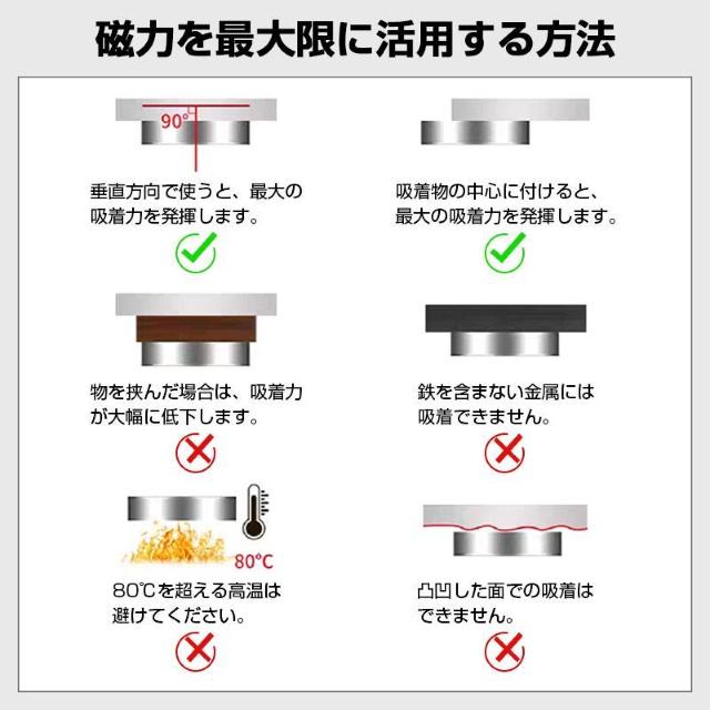 マグネットフック 4個セット カラビナ 強力 磁石 ネオジム 耐荷重 46kg 防錆 防水 壁掛け 収納 キャンプ タープ シェー < インテリア/ライフ マグネットフック 4個セット カラビナ 強力 磁石 ネオジム 耐荷重 46kg 防錆 防水 壁掛け 収納 キャンプ タープ シェー < インテリア/ライフの