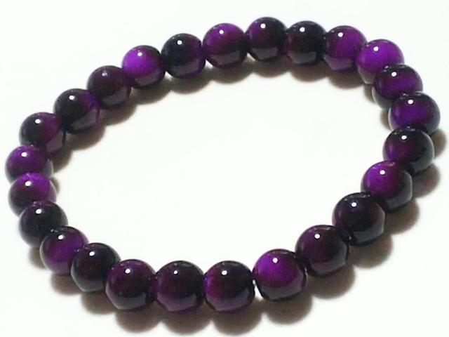 天然石★パープルタイガーアイ 8mm ブレス < 女性アクセサリー/時計 天然石★パープルタイガーアイ 8mm ブレス < 女性アクセサリー/時計の