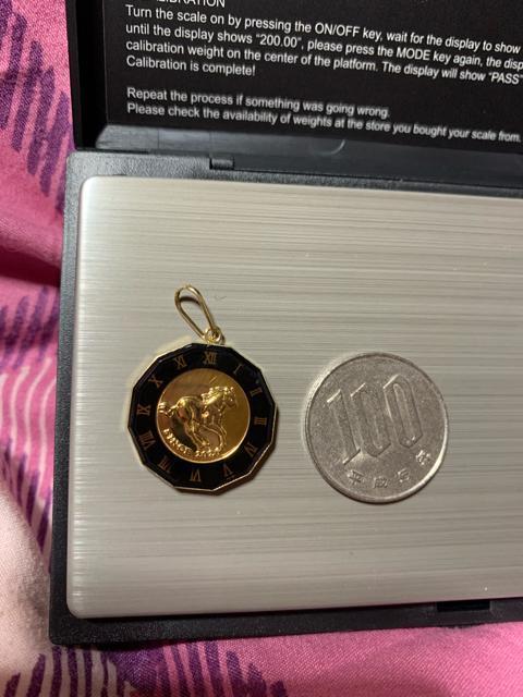 K18 YGガラス イリュージョンホースペンダント < 女性アクセサリー/時計 K18 YGガラス イリュージョンホースペンダント < 女性アクセサリー/時計の