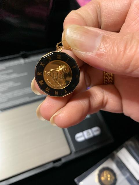 K18 YGガラス イリュージョンホースペンダント < 女性アクセサリー/時計 K18 YGガラス イリュージョンホースペンダント < 女性アクセサリー/時計の