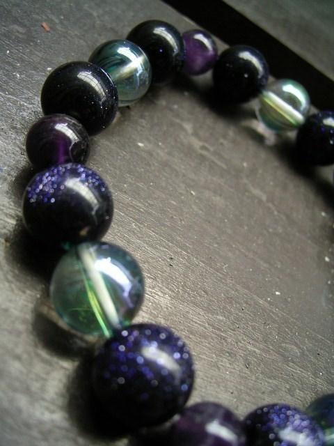 ☆即決☆アクアオーラx紫金石xアメジストブレスレット < 女性アクセサリー/時計 ☆即決☆アクアオーラx紫金石xアメジストブレスレット < 女性アクセサリー/時計の