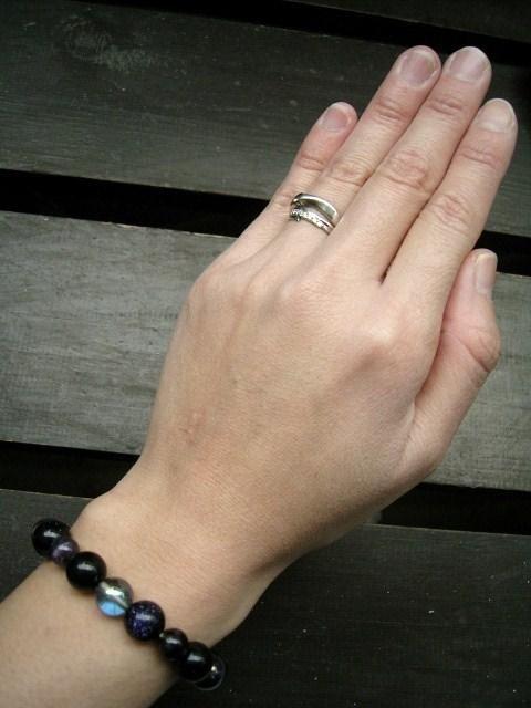 ☆即決☆アクアオーラx紫金石xアメジストブレスレット < 女性アクセサリー/時計 ☆即決☆アクアオーラx紫金石xアメジストブレスレット < 女性アクセサリー/時計の