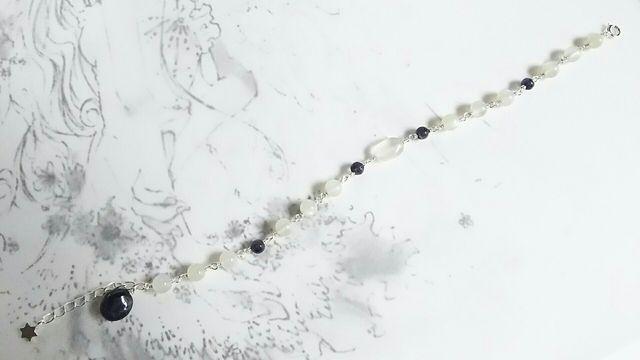 *月光とアイオライトのブレスレット*SF 18064 < 女性アクセサリー/時計 *月光とアイオライトのブレスレット*SF 18064 < 女性アクセサリー/時計の