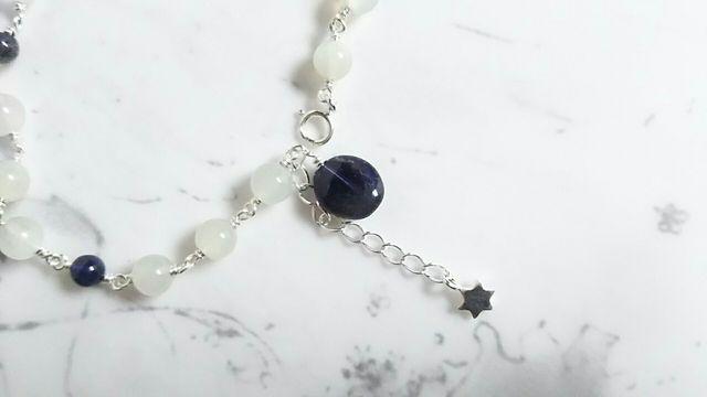 *月光とアイオライトのブレスレット*SF 18064 < 女性アクセサリー/時計 *月光とアイオライトのブレスレット*SF 18064 < 女性アクセサリー/時計の
