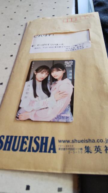 渡邊理佐、渡辺梨花のクオカード < タレントグッズ  渡邊理佐、渡辺梨花のクオカード  < タレントグッズの