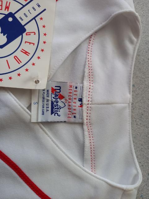 新品!激安88%オフ、MLB ユニフォーム(白赤、M) < 男性ファッション  新品!激安88%オフ、MLB ユニフォーム(白赤、M) < 男性ファッションの