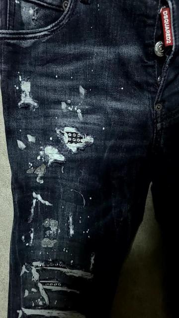 新品ディースクエアード クラッシュスワロSUPER TWINKY/Trash Black Wash Skater Jeans48 < ブランド  新品ディースクエアード クラッシュスワロSUPER TWINKY/Trash Black Wash Skater Jeans48 < ブランドの