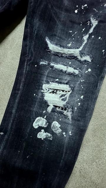 新品ディースクエアード クラッシュスワロSUPER TWINKY/Trash Black Wash Skater Jeans48 < ブランド  新品ディースクエアード クラッシュスワロSUPER TWINKY/Trash Black Wash Skater Jeans48 < ブランドの