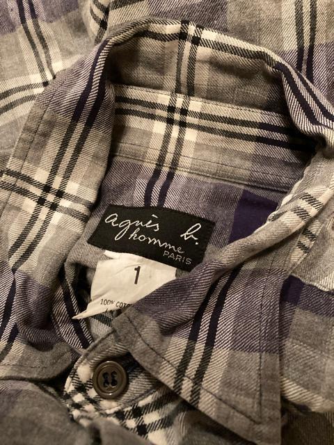 agnes b homme アニエスベーオム ライト ネルシャツ チェック シャツ 日本製 好配色 メンズ コットン  < ブランド  agnes b homme アニエスベーオム ライト ネルシャツ チェック シャツ 日本製 好配色 メンズ コットン  < ブランドの