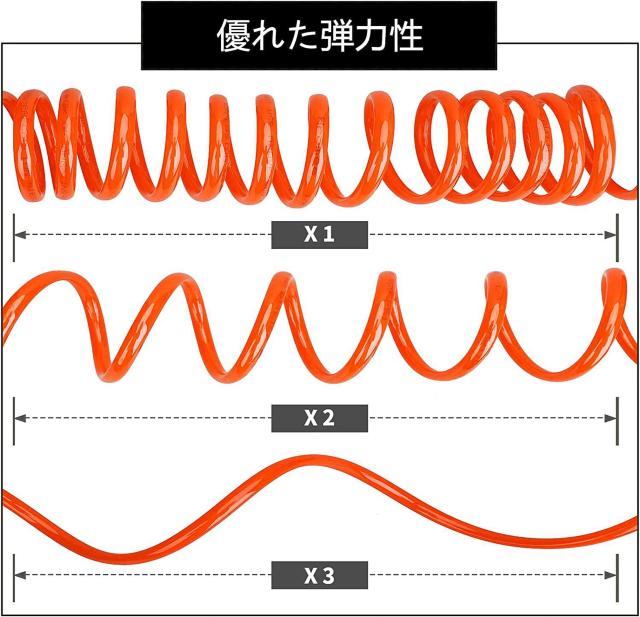 エアーホース エアーツール バネ式 内径6.5mmX外径10mm 9M < ペット/手芸/園芸  エアーホース エアーツール バネ式 内径6.5mmX外径10mm 9M < ペット/手芸/園芸の