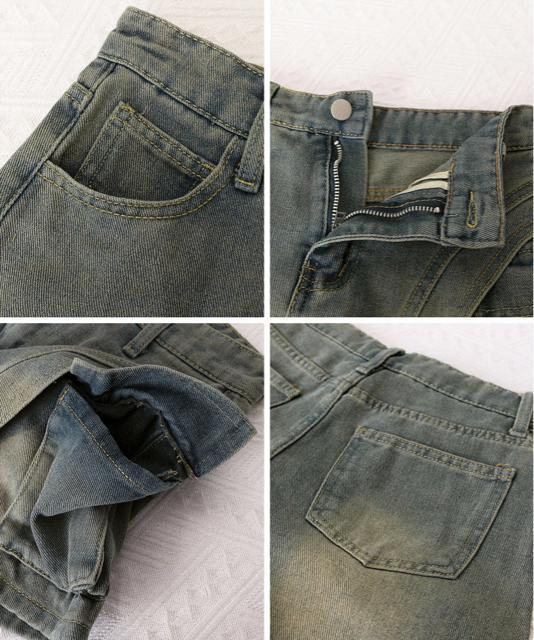 送料無料 新品 ラップスカート風デニムショートパンツ春夏 < 女性ファッション  送料無料 新品 ラップスカート風デニムショートパンツ春夏 < 女性ファッションの