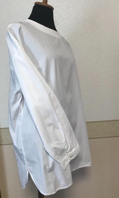 無印良品 MUJI クールネック ブラウス 白 未使用 タグ付き < ブランド  無印良品 MUJI クールネック ブラウス 白 未使用 タグ付き < ブランドの