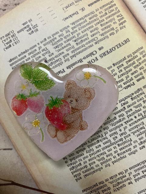 ハンドメイド レジン ハート マグネット < 女性ファッション  ハンドメイド レジン ハート マグネット  < 女性ファッションの