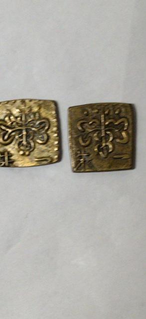 古銭 文政 角一朱半金 二枚 【稀少品】 < ホビー 古銭 文政 角一朱半金 二枚 【稀少品】 < ホビーの