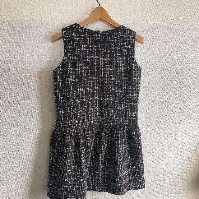 ◆AG by aquagirl/エージーバイアクアガール◆ツイードミニワンピース★ブラックM*高見えアイテム♪ < ブランド  ◆AG by aquagirl/エージーバイアクアガール◆ツイードミニワンピース★ブラックM*高見えアイテム♪ < ブランドの