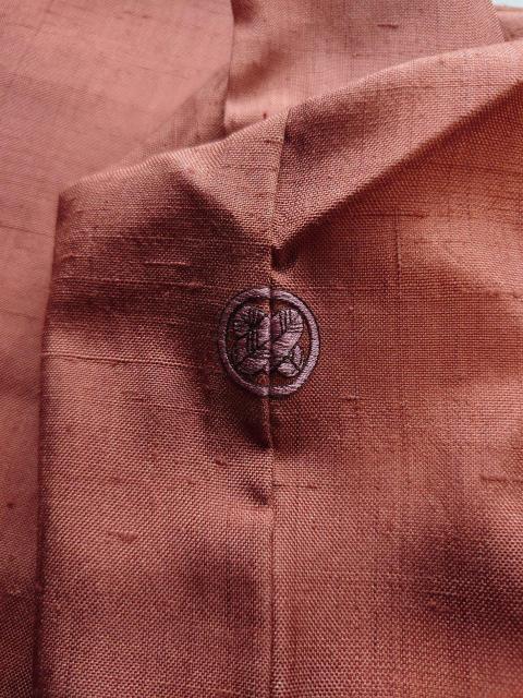 §USED美品、正絹紬、色無地(鳶色とびいろ)、作家物 < 女性ファッション  §USED美品、正絹紬、色無地(鳶色とびいろ)、作家物 < 女性ファッションの