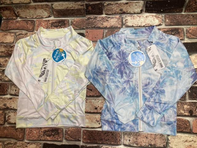 男女児兼用『CELESTE RANA』UV90%カット フルジップラッシュガード90〜100サイズ(5柄から)1枚 < キッズ/ベビー  男女児兼用『CELESTE RANA』UV90%カット フルジップラッシュガード90〜100サイズ(5柄から)1枚 < キッズ/ベビーの