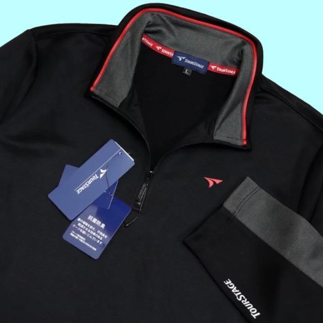 【TOUR STAGE】ツアーステージ★GOLF『長袖ハーフZIP シャツ(LL) 』新品タグ付 < レジャー/スポーツ  【TOUR STAGE】ツアーステージ★GOLF『長袖ハーフZIP シャツ(LL) 』新品タグ付 < レジャー/スポーツの