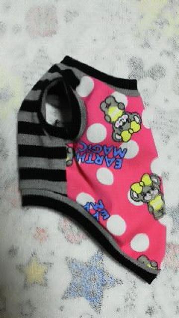 SALEハンドメイド*アースマジックTシャツ*ピンク・水玉・ボーダー・犬用*SS < ペット/手芸/園芸  SALEハンドメイド*アースマジックTシャツ*ピンク・水玉・ボーダー・犬用*SS < ペット/手芸/園芸の