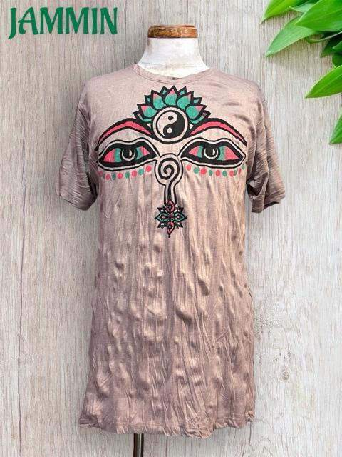 ブッダアイTシャツ 仏陀眼 エスニック アジアン サイケ 魔除け ヒッピー < 男性ファッション ブッダアイTシャツ 仏陀眼 エスニック アジアン サイケ 魔除け ヒッピー < 男性ファッションの