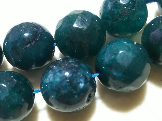 お得意さま感謝Day★天然石★グリーンオニキス 10mm64面カット 半連 < 女性アクセサリー/時計  お得意さま感謝Day★天然石★グリーンオニキス 10mm64面カット 半連 < 女性アクセサリー/時計の