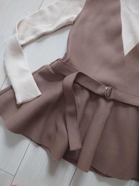 新品大人気 ニット×ベスト/アンサンブル(ベルト付き) セットアイテム < 女性ファッション 新品大人気 ニット×ベスト/アンサンブル(ベルト付き) セットアイテム < 女性ファッションの