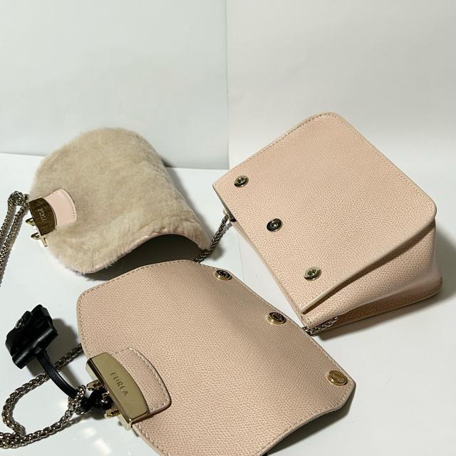 FURLA �t���� ���g���|���X ���U�[ �t�@�[ �ւ��t���b�v�t�� �`�F�[�� �V�����_�[ �~�j�o�b�O �s���N �� �u�����h�� 