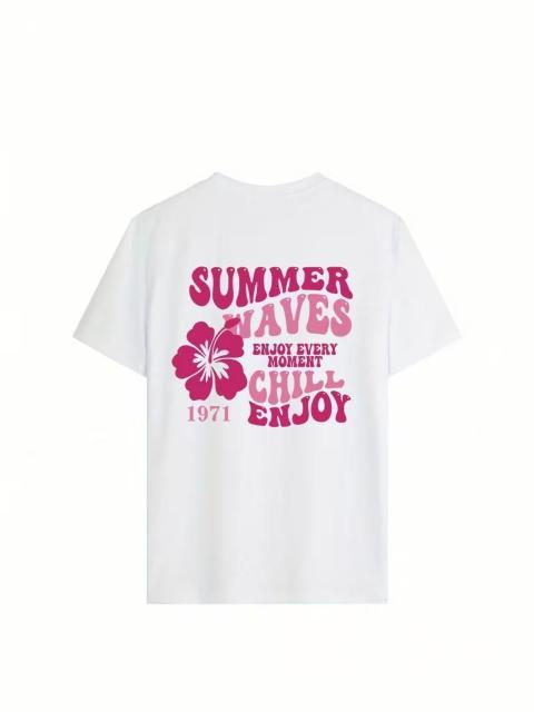 爆ヤス1490円★レディース ハワイアン バケーション Tシャツ -ビーチトップ、背面にSummer Saves 日本サイズL < 女性ファッション 爆ヤス1490円★レディース ハワイアン バケーション Tシャツ -ビーチトップ、背面にSummer Saves 日本サイズL < 女性ファッションの