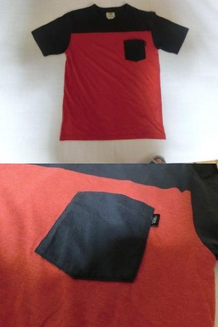 USA購入 アメカジ バンズ【VANS】ポケット付TシャツUS BOY'S L < 女性ファッション  USA購入 アメカジ バンズ【VANS】ポケット付TシャツUS BOY'S L < 女性ファッションの