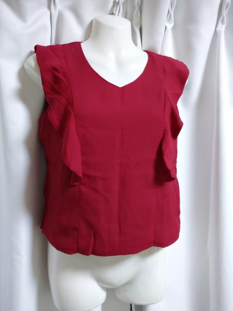 ボルドーシフォン トップス(難あり) < 女性ファッション  ボルドーシフォン トップス(難あり)  < 女性ファッションの
