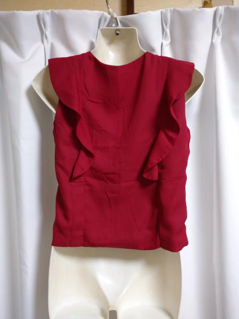 ボルドーシフォン トップス(難あり) < 女性ファッション  ボルドーシフォン トップス(難あり) < 女性ファッションの
