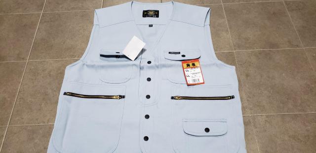 送料込★寅壱【2530.セレストブルー】ベストLL.3超ロング八分79cm < 男性ファッション  送料込★寅壱【2530.セレストブルー】ベストLL.3超ロング八分79cm < 男性ファッションの