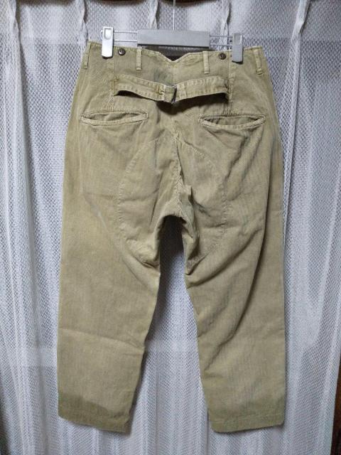 Ordinary fits オーディナリーフィッツ ヘリンボーン ミリタリー ワークパンツ 1 Sサイズ used加工 カーキ 緑 < 男性ファッション  Ordinary fits オーディナリーフィッツ ヘリンボーン ミリタリー ワークパンツ 1 Sサイズ used加工 カーキ 緑 < 男性ファッションの