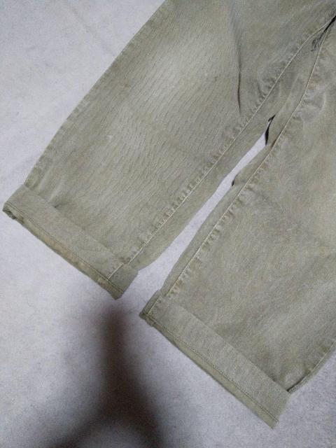 Ordinary fits オーディナリーフィッツ ヘリンボーン ミリタリー ワークパンツ 1 Sサイズ used加工 カーキ 緑 < 男性ファッション  Ordinary fits オーディナリーフィッツ ヘリンボーン ミリタリー ワークパンツ 1 Sサイズ used加工 カーキ 緑 < 男性ファッションの