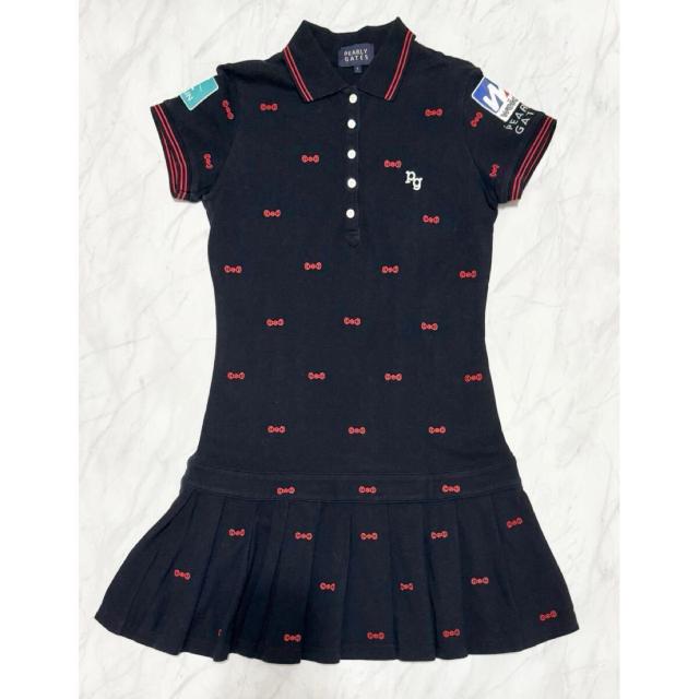 パーリーゲイツ 半袖ポロワンピース#1ネイビー < レジャー/スポーツ パーリーゲイツ 半袖ポロワンピース#1ネイビー < レジャー/スポーツの