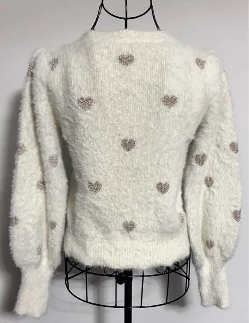 MAJESTIC LEGON ハート柄 シャギーニット レディース もこもこ < ブランド MAJESTIC LEGON ハート柄 シャギーニット レディース もこもこ < ブランドの