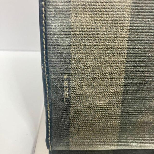 �t�F���f�B FENDI 2�܂���z ���܌� �y�J�� �u���E�� �u���b�N PVC �� �u�����h�� 