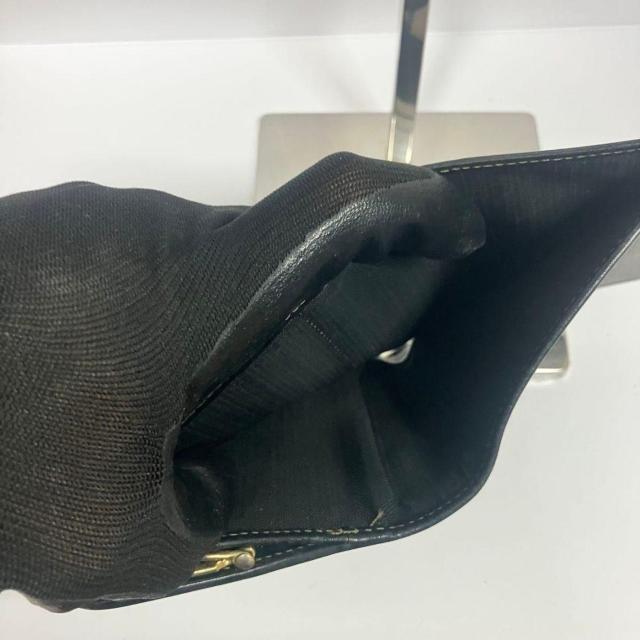 �t�F���f�B FENDI 2�܂���z ���܌� �y�J�� �u���E�� �u���b�N PVC �� �u�����h�� 